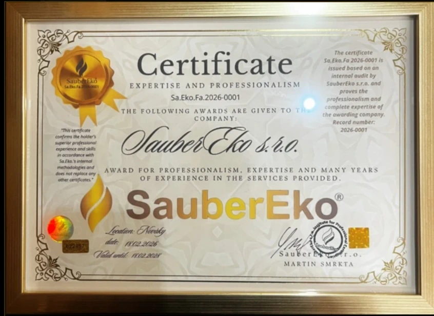 Certifikát SauberEko® pre firmy